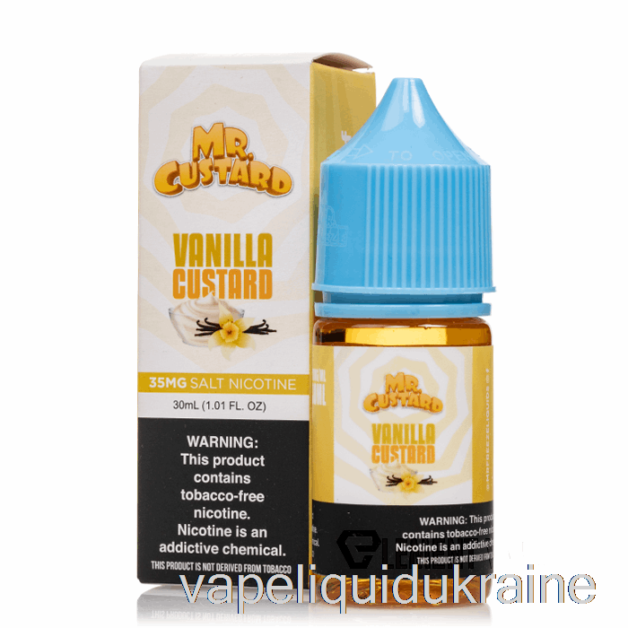 Vape Ukraine Vanilla Custard - Mr Custard Salts - 30mL 35mg
